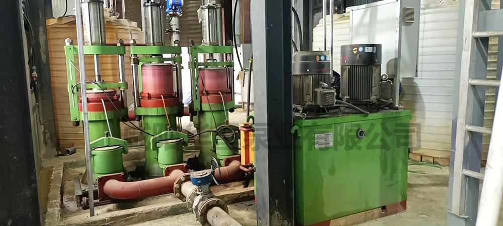 壓濾機柱塞泵三缸泵現場使用圖片 洗煤廠大流量壓濾機節能入料泵